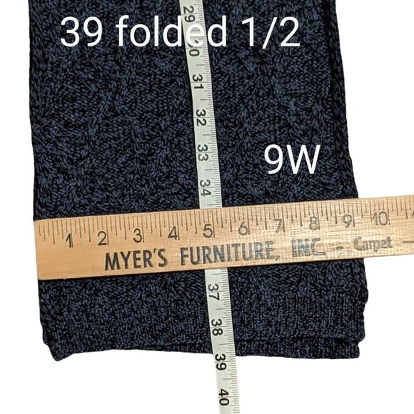 Forte wool cashmere blend knit scarf blu, black unisex - Picture 2 of 6